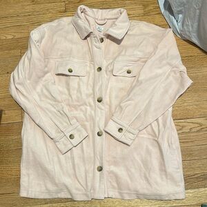 Aerie Shacket in Pink